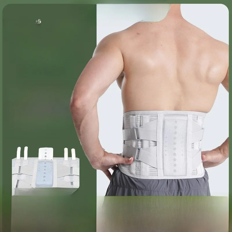 

Эластичный поддерживающий пояс для талии с двойным давлением, усиленными стальными пластинами, спортивный, согревающий, дышащий, для поддержки живота