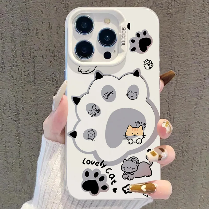 Cartoon Hello Kitty Cat Angel Ghost Case For Honor X8 X9B X9A X9 70 90 Lite 50 200 Magic 5 6 4 Lite Colorful Silver PC Cover