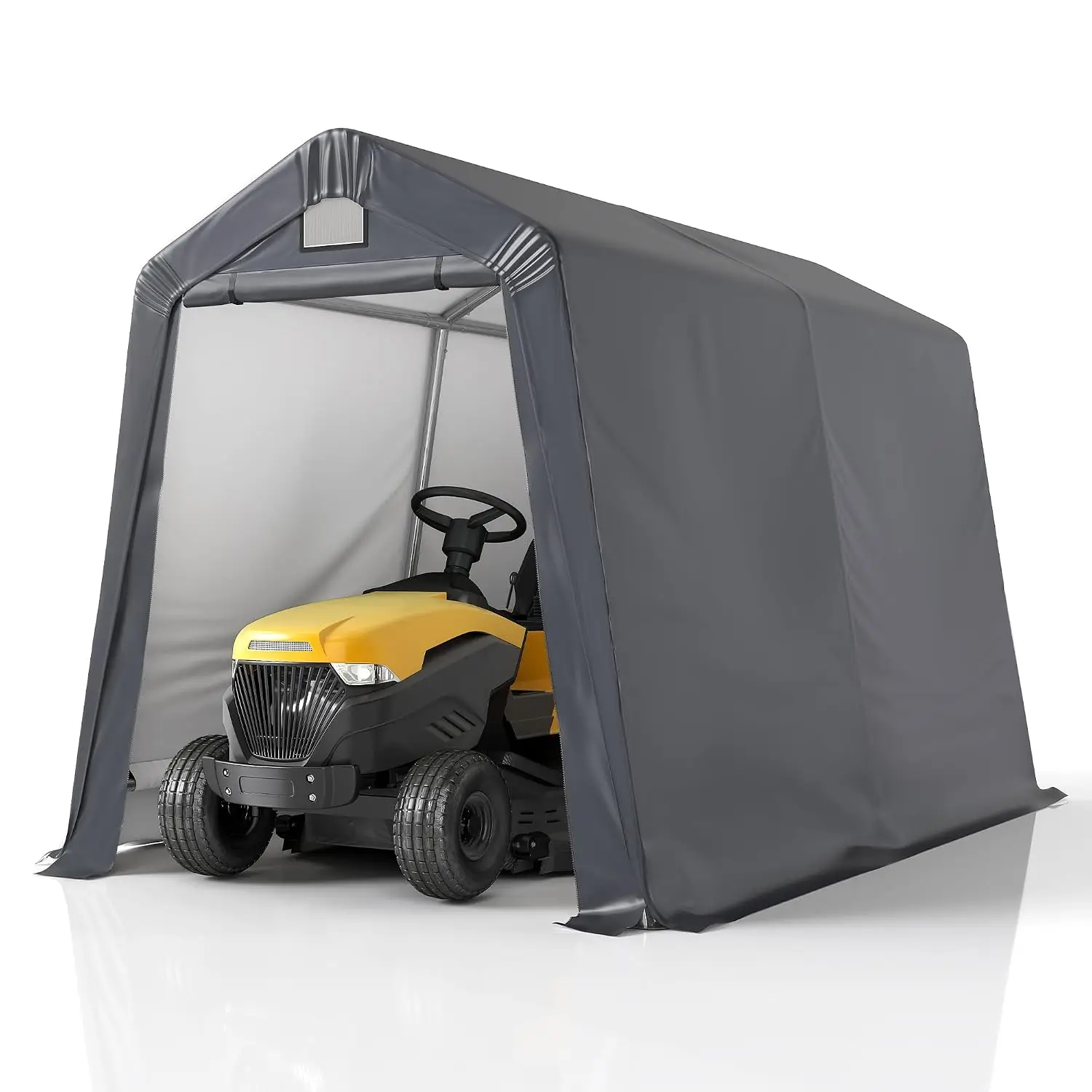 7'x12' Outdoor Storage Shed Heavy Duty Portable Garage with Roll-up Windows & Zipper Door for Bike ATV Motorcycle, Customized