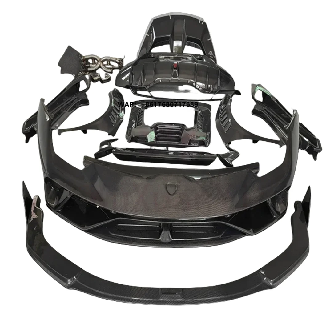 For  Huracan Body Kit LP610 LP580 All Carbon Fiber Performante Design Full Body Kit with Exhatust