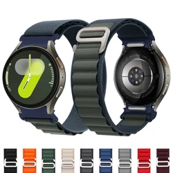 for Samsung Galaxy watch 7 Strap 4/5/6/5 Pro/classic 44mm 40mm No Gaps Nylon Alpine Sport correa bracelet Galaxy watch 6 band