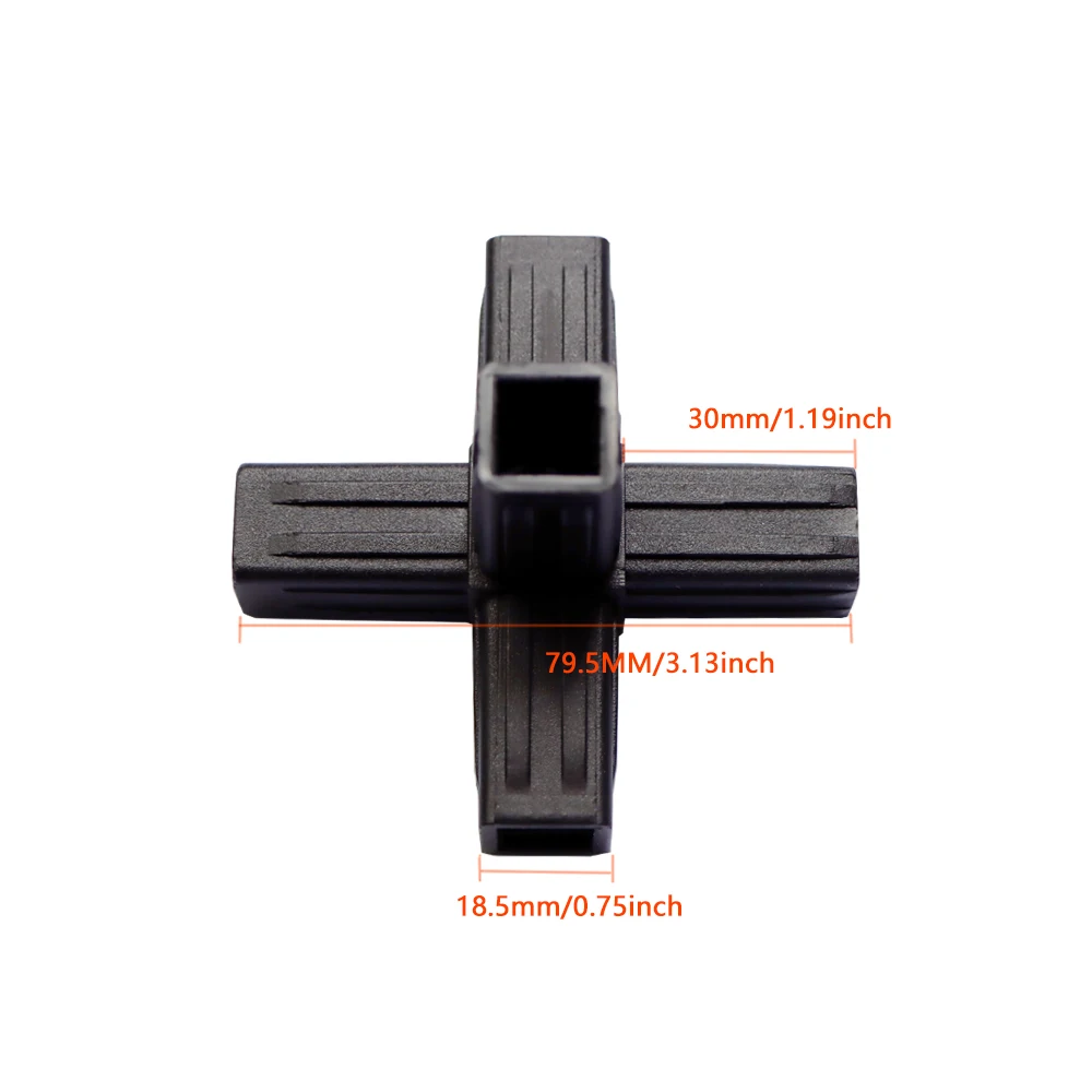 20 мм X-L-T квадратный фитинг для труб 20X20 код угла трубы шестиходовой канальный пластиковый фитинг для труб пластиковый угловой код