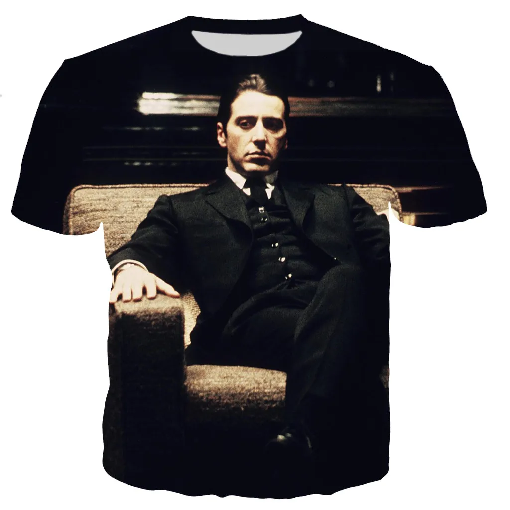 Gangster Film The Godfather Men Women Fashion Casual Style T-shirts Streetwear Oversized T Shirt Dropshipping Tops Tee Clothing