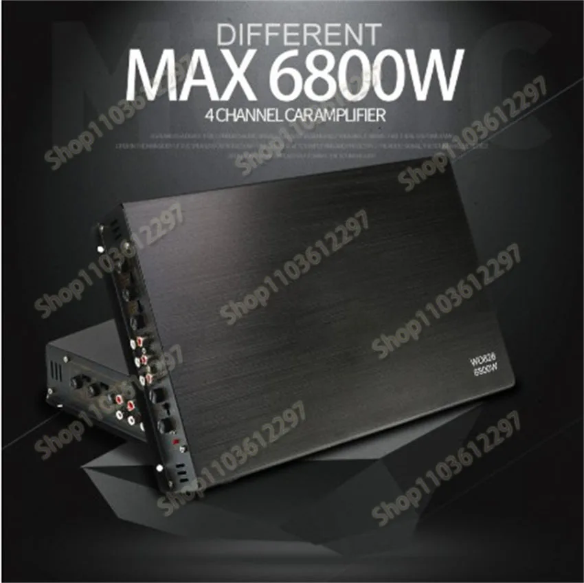 Автомобильный усилитель мощности 12 В 6800 Вт 4-канальный цифровой аудио сабвуфер автомобильный аудиоусилитель звука автомобиля