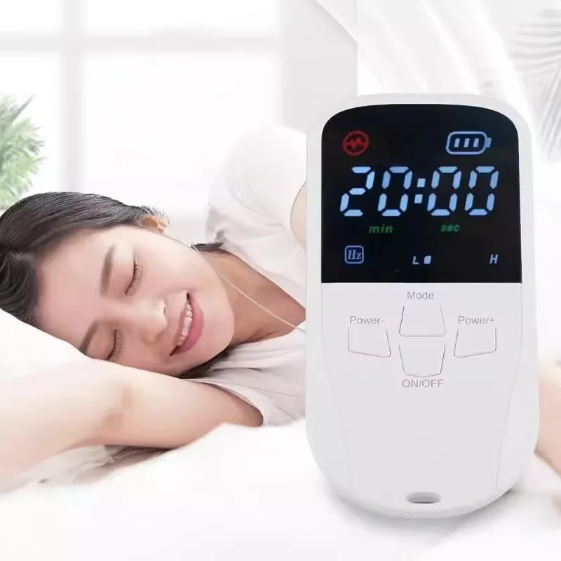 Professional VNS Therapy Device, Rechargeable Ear Clip Vagus Nerve Stimulator for Deep Sleep Induction Anxiety Depression Relief