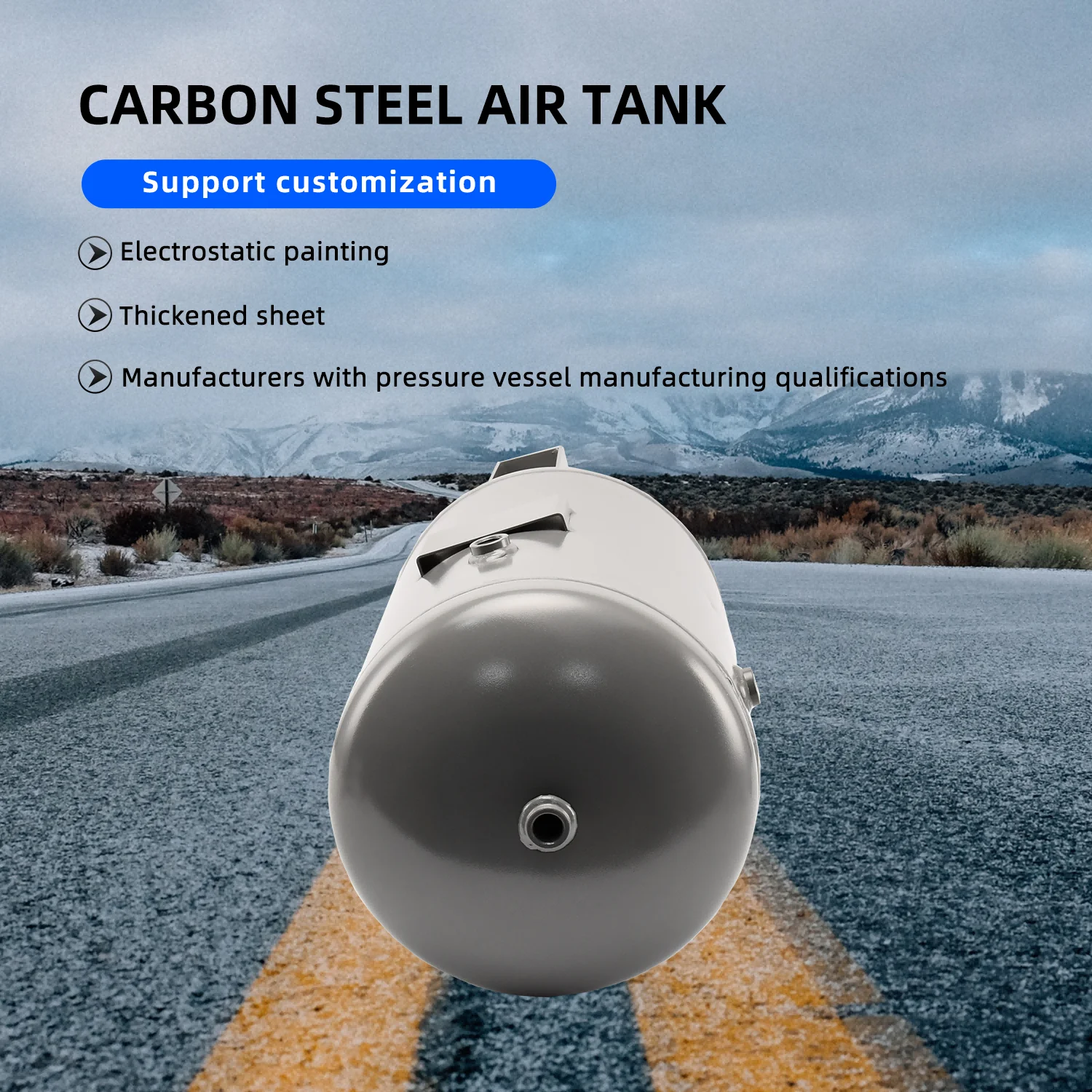 40L Vertical Carbon Steel Air Compression Tank Vacuum Buffer Air Storage Suitable for Beauty Instruments