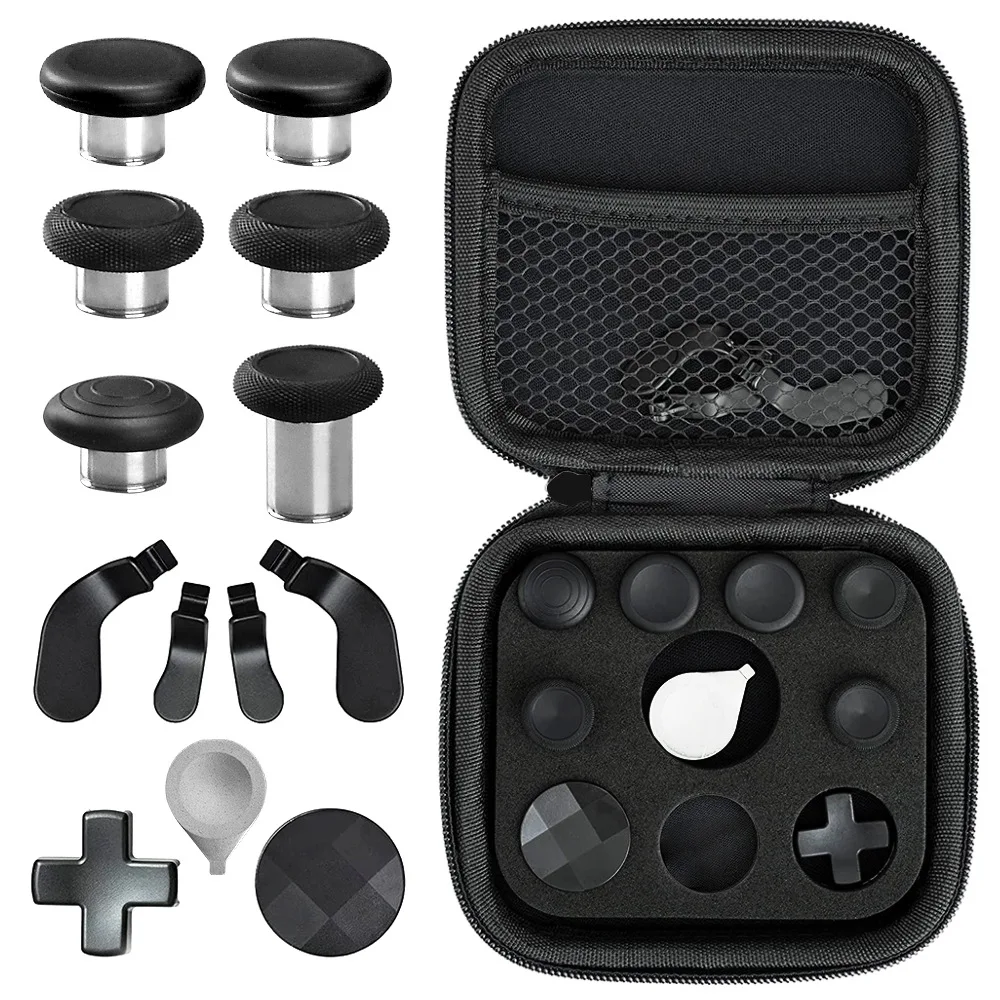 

for Xbox One Elite Series 2 Controller Accessories Kit Metal D-Pad Trigger Paddles Repair set Gamepad Thumb Stick Grips