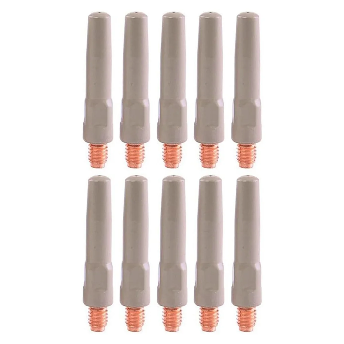 

A002 MIG Welding Tips 10PCS Non-Stick Coating Torch Accessory 45x0.8mm Metal Nozzles for 15AK Welding Equipment