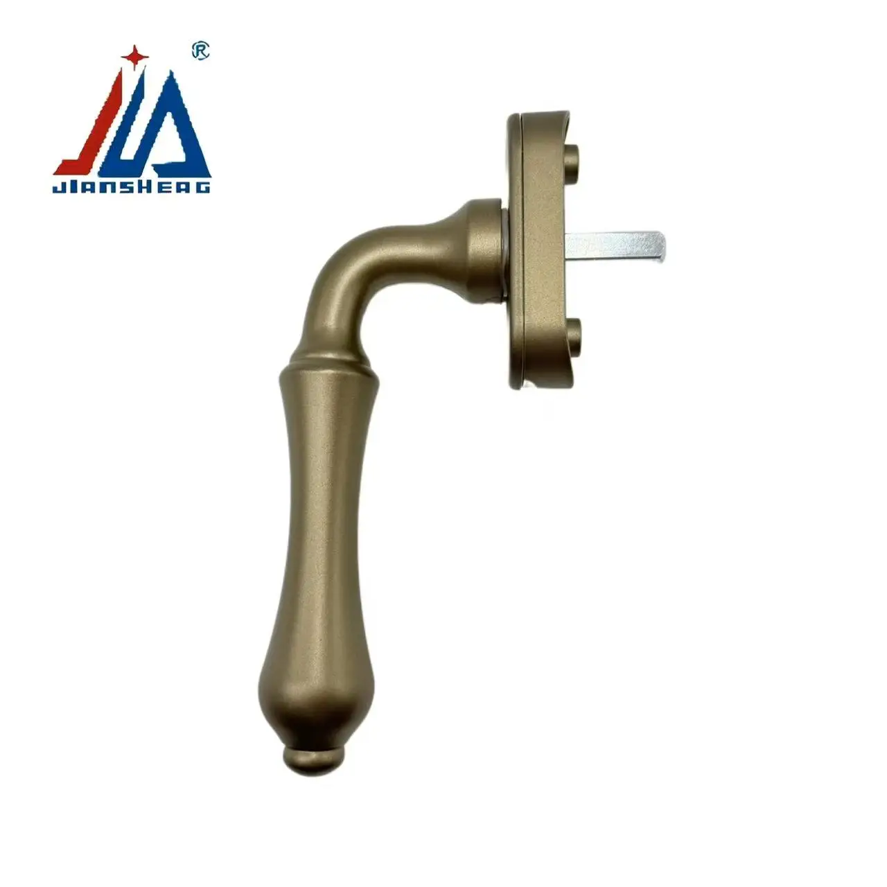 Manija de ventana de puerta de eje cuadrado de aleación de aluminio, nuevo hardware duradero de estilo chino para decoración del hogar