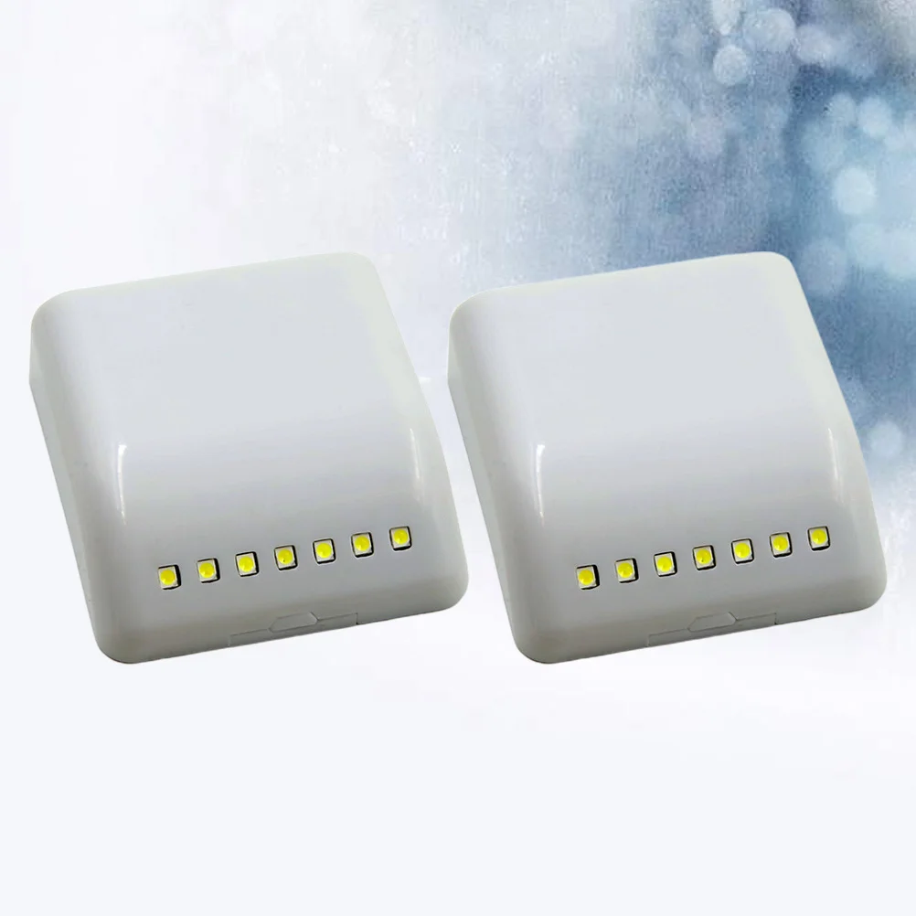 2 قطعة التعريفي الذكي LED إضاءة الخزانة 7LED الاستشعار عصا لخزانة ملابس بأدراج توفير الطاقة ليلة استخدام إضاءة الخزانة