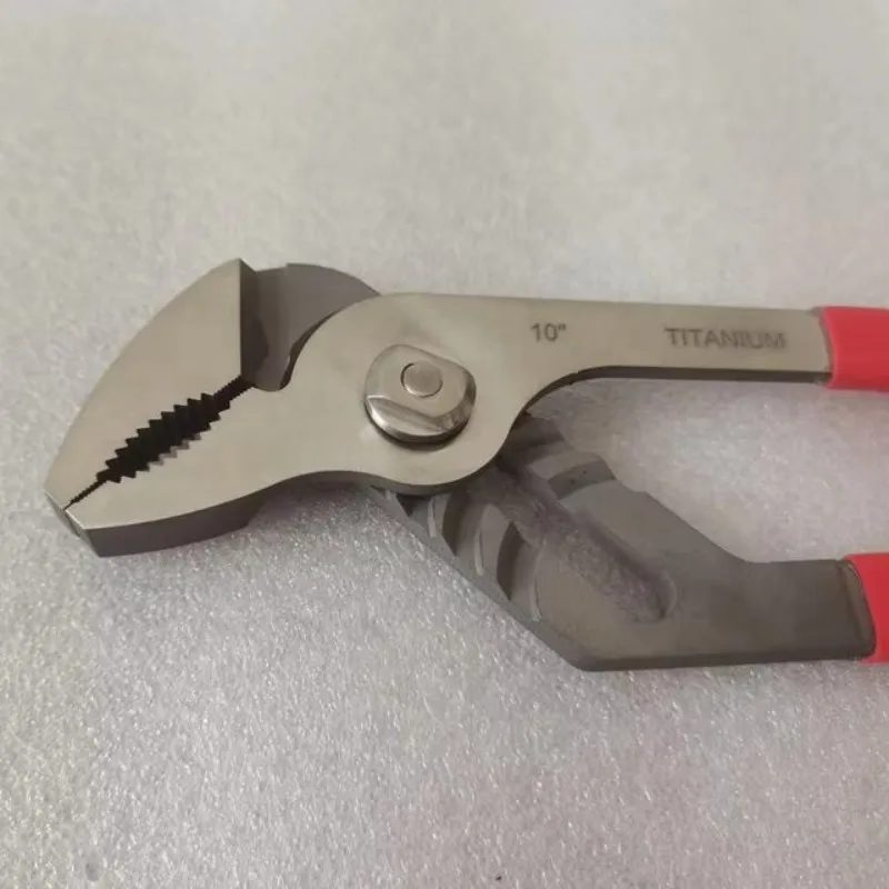 

Non Magnetic Titanium Hand Tools Water Pump Plier 15" With Red Handle
