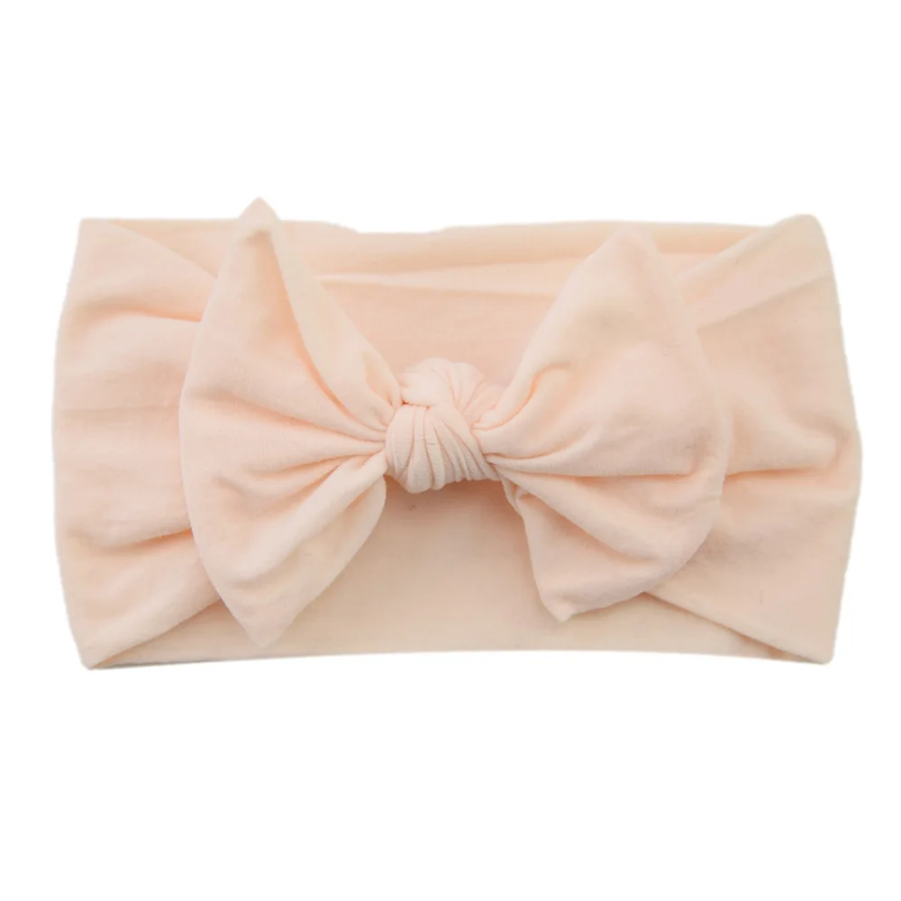 Solid Color Bows Baby Headband Soft Elastic Baby Girl Hair Bands For Newborn Infant Turban Headwear Hair Accessories