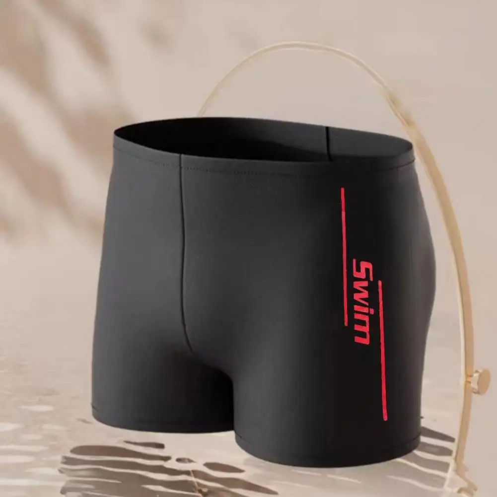 

Мужские эластичные плавки, быстросохнущие пляжные шорты с защитой от смущения, U-образные шорты-боксеры с завязками на талии для водных видов спорта