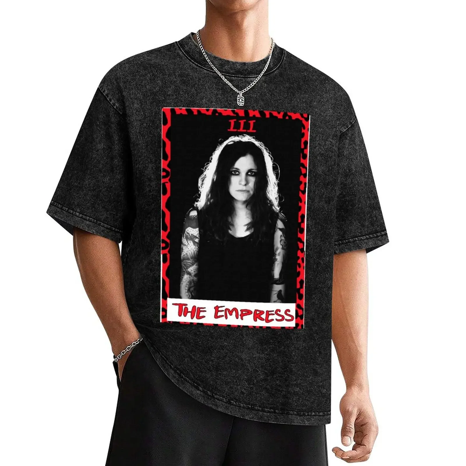 

Punk Tarot - The Empress - Laura Jane Grace T-Shirt shirts graphic anime figures for a boy summer clothes Men's clothing