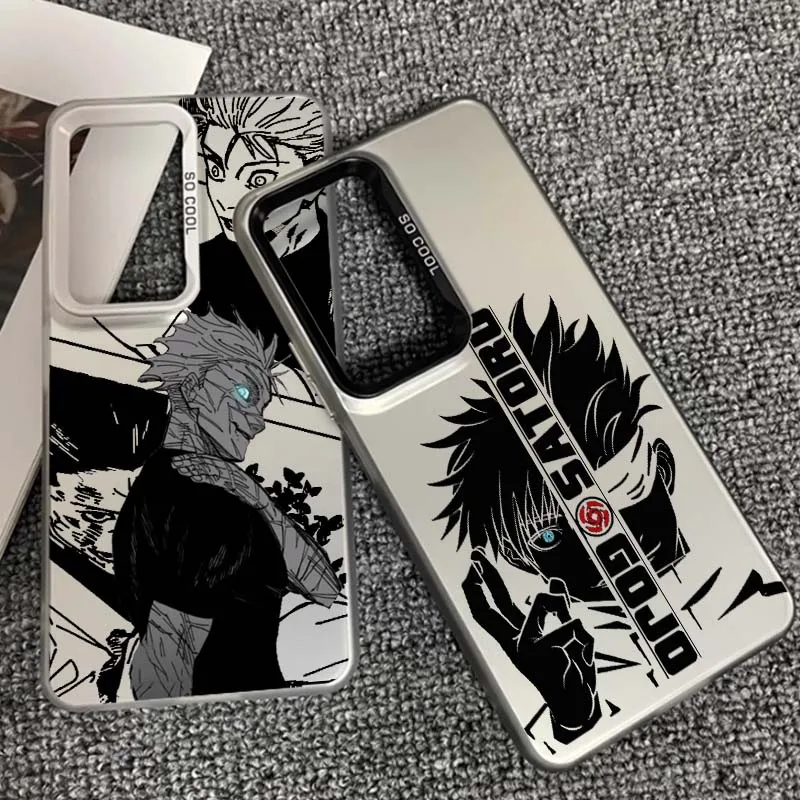 

Jujutsu Kaisen Cool Art Anime For Xiaomi Redmi Note 14 13 13R 12 12S 11E 11 11S 10 10S 9 5G Colorful Silver Phone Case