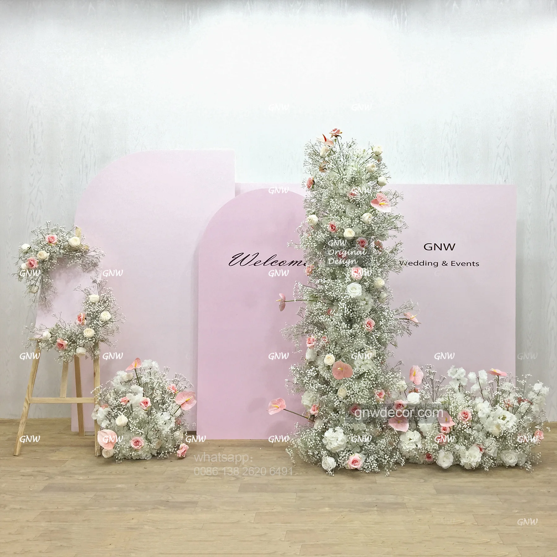 

New Arrival Design And 210cm Silk Flowers Arch For Wedding And Party Planning Durable & Customizable