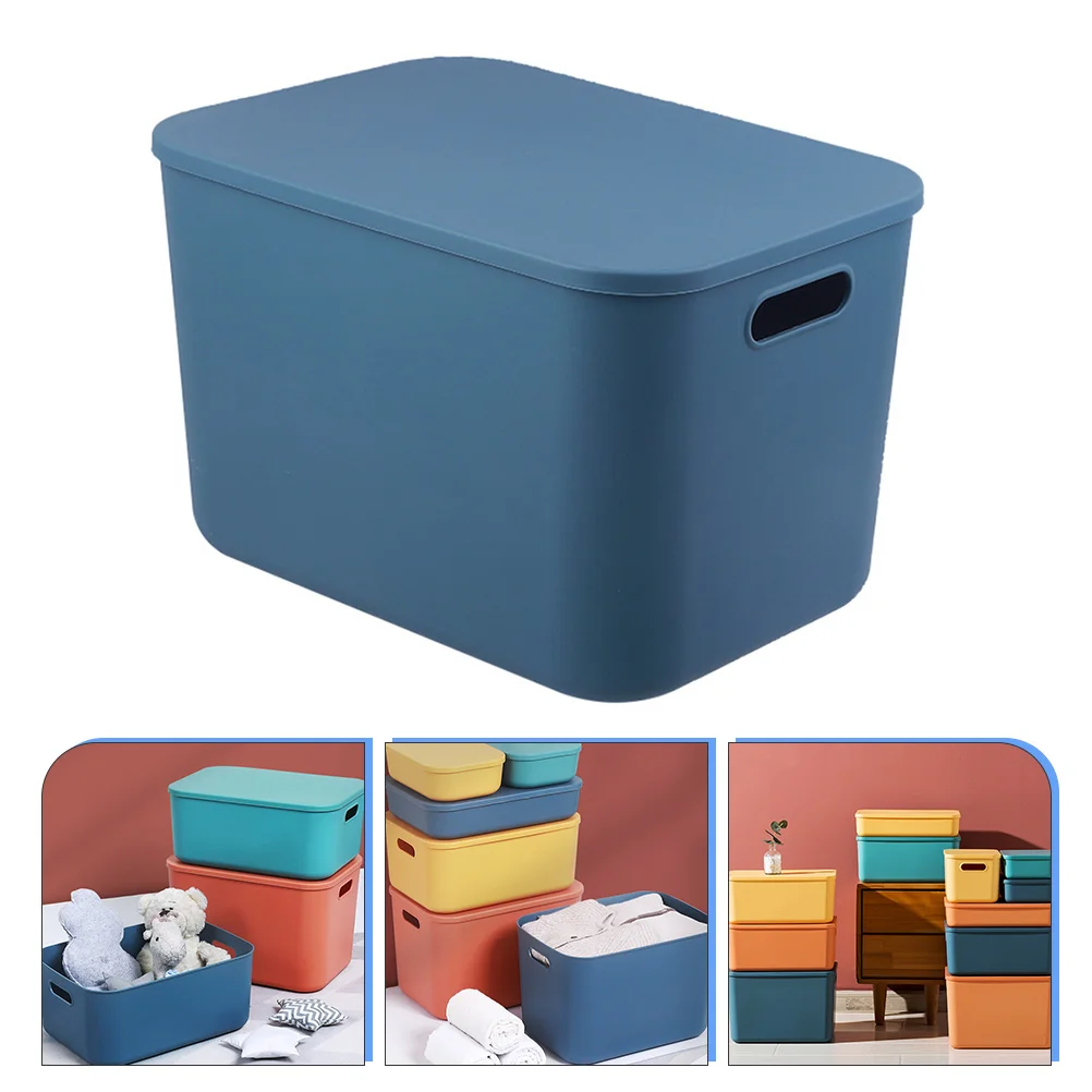 

Large Capacity Storage Box Sturdy Lightweight PP Material Easy Carry Handle Secure Lid Ideal for Bedroom Kids Room