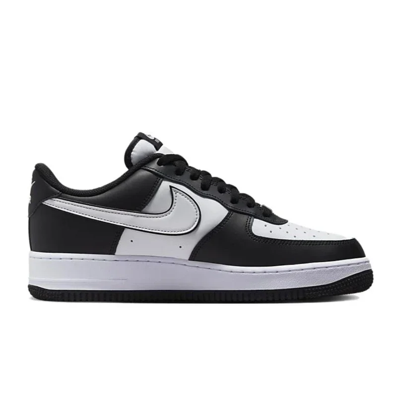 Nike-Chaussures de skate basses pour hommes et femmes, Air Force 1 07, Baskets de sport, Tout blanc, Baskets Panda Casual, Tains