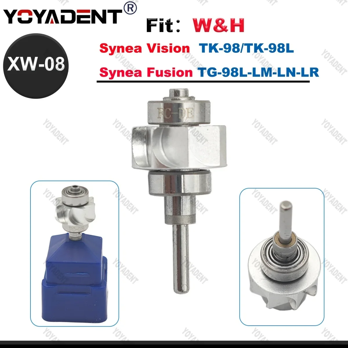 

Dental Turbine Rotor Dental Cartridge Rotor High Speed Handpiece Rotor Fit W&H TG-98L/TK-98L Handpiece Dentists Tools