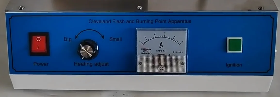 ASTM Standard Cleveland Flash & Burning Point Apparatus Closed Cup Flash Point Tester