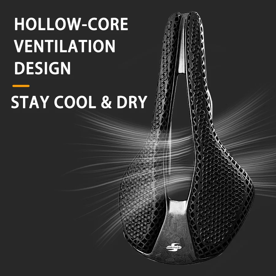 

Wildside T700 карбоновое седло для шоссейного велосипеда с 3D принтом, удобное широкое велосипедное сиденье 143/155 мм, 7*9 мм, детали подушек для велосипедного сиденья на рейке