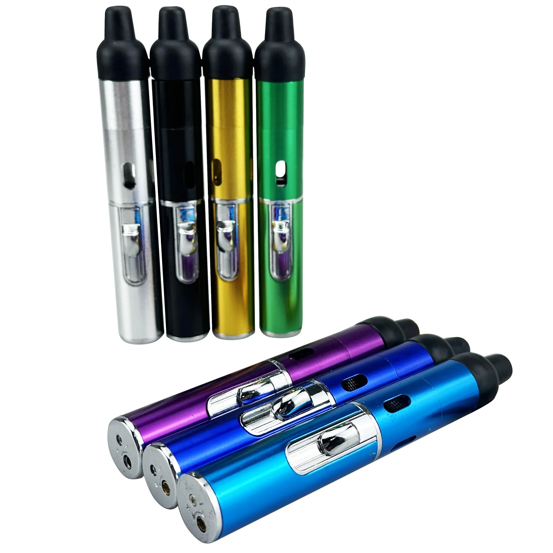 Fashionable Long Multifunctional Aromatherapy Lighter, Portable Mini Metal Inflatable Lighter