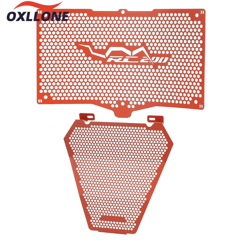 

For RC200 RC 200 2022-2023-2024-2025 Accessories Motorcycle Aluminium Radiator Grille Guard Cover Water Tank Net Protection