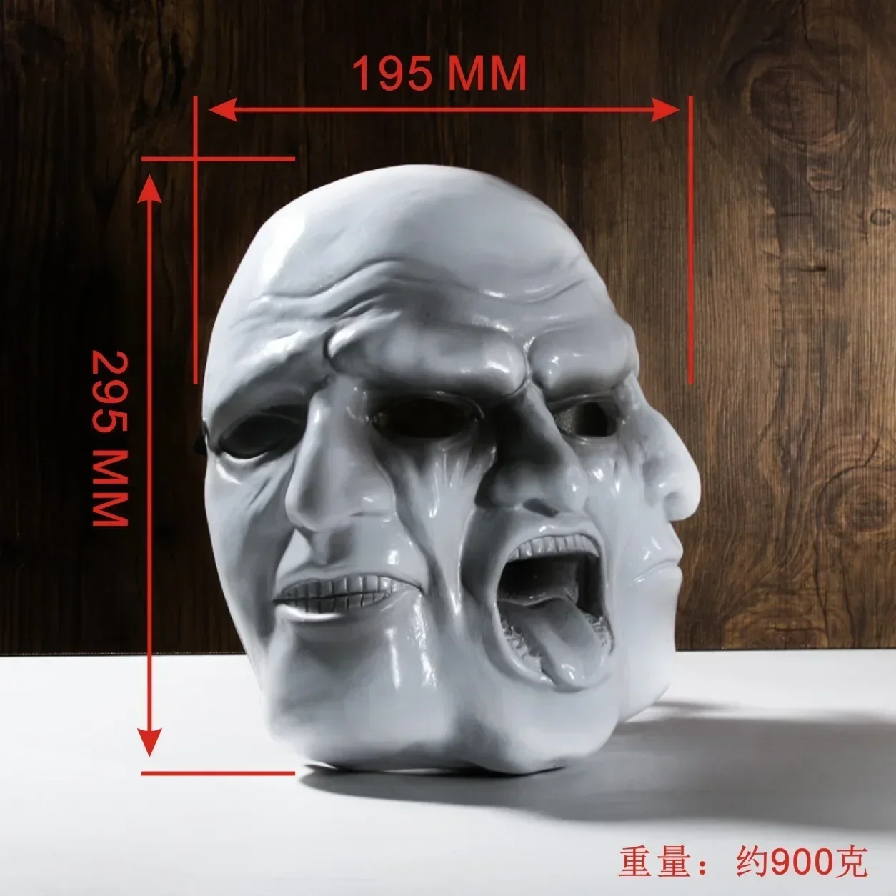 New Creative Ghost Face Hollywood Harvest Day 2Payday Three Faced Resin Mask Halloween Horror Role Playing