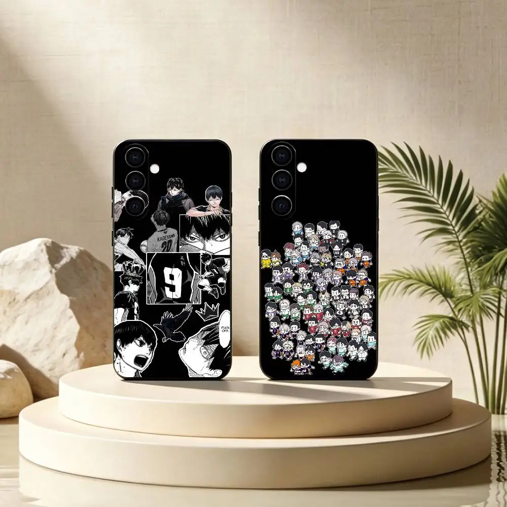 Anime Haikyuu Shoyo Hinata Phone Case For Samsung Galaxy A73,A72,A71,A70,A53,A52,A51,Soft Silicone Black Cover Gift