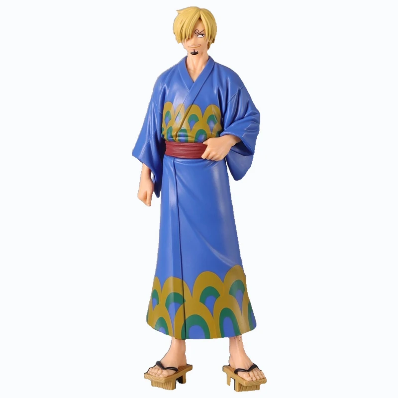 Bandai Original Banpresto Anime One Piece DXF The Grandline Series Sanji Yukata Ver. PVC Anime Model Toys