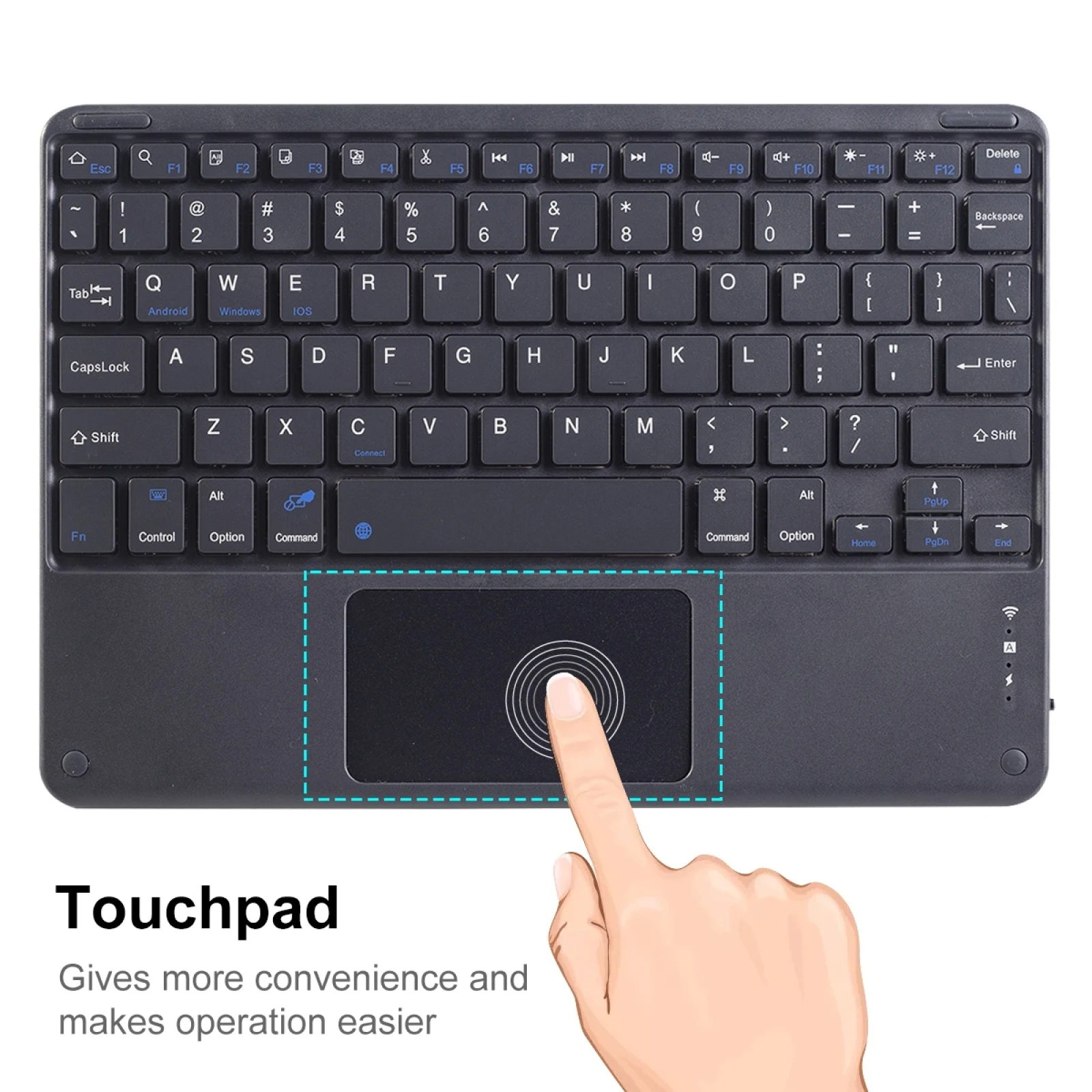 Blackview K1 Keyboard Universal Portable Bluetooth Wireless Keyboard Funda for Blackview Active 8 Pro / Tab 16 Tab 13 Tablet