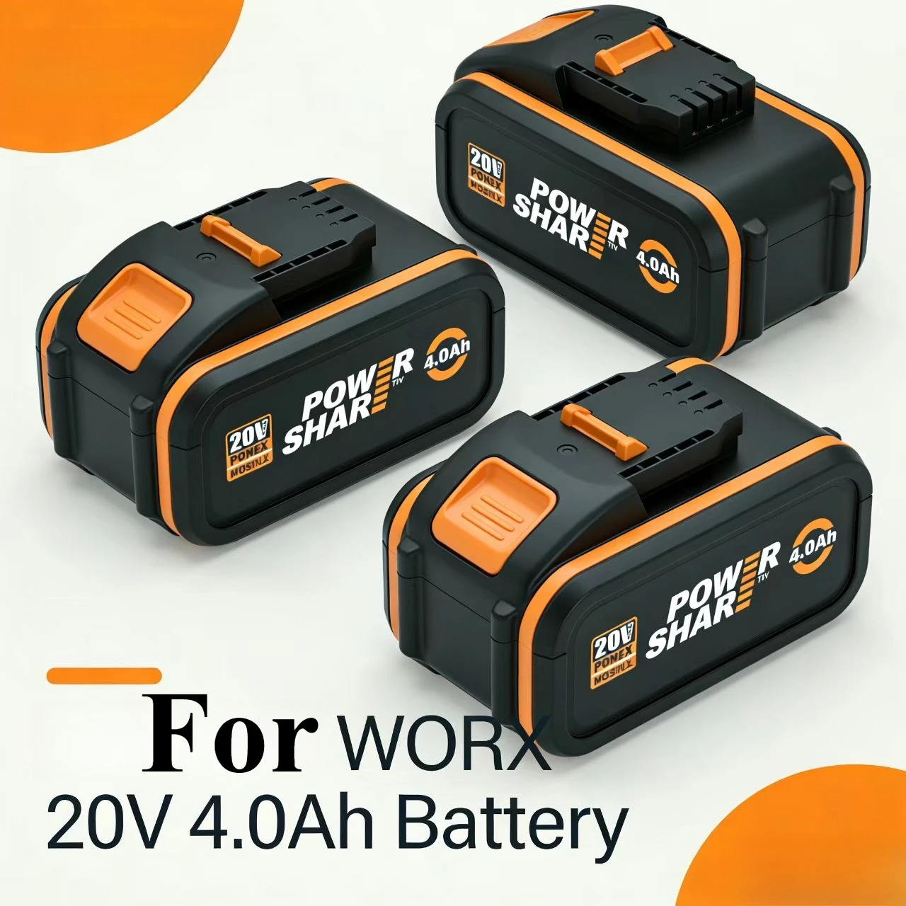 

Specialize in Worx 4.0AH 6.0Ah 8.0Ah Long Runtime High Capacity Li-ion Battery WA3553 WA3641 WX373 WX390 Electric Tool