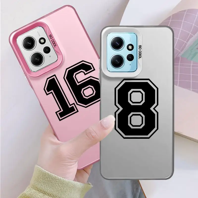 Basketball Celebrity Numbers Phone Case for Xiaomi Mi 11 Lite K60 Ultra F3 GT F4 X3 NFC X3 Pro X5 C50 C51 12T Pro 13T Cover