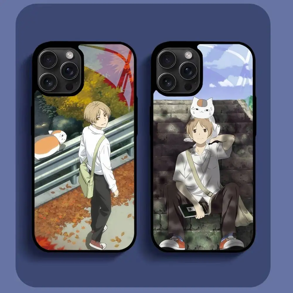 

Anime Natsume Yuujinchou Phone Case For IPhone16 15 14 13 12 11 Pro Xs Max Mini XR X 7 8 Plus Luxury Mirror Hard Funda