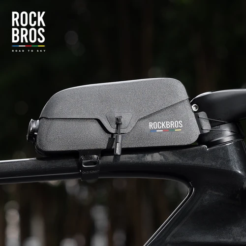 Imagen 2 del producto ROCKBROS ROAD TO SKY Bolsa impermeable para tubo superior de bicicleta Bolsa para cuadro de ciclismo para almacenamiento de accesorios de bicicleta ligero