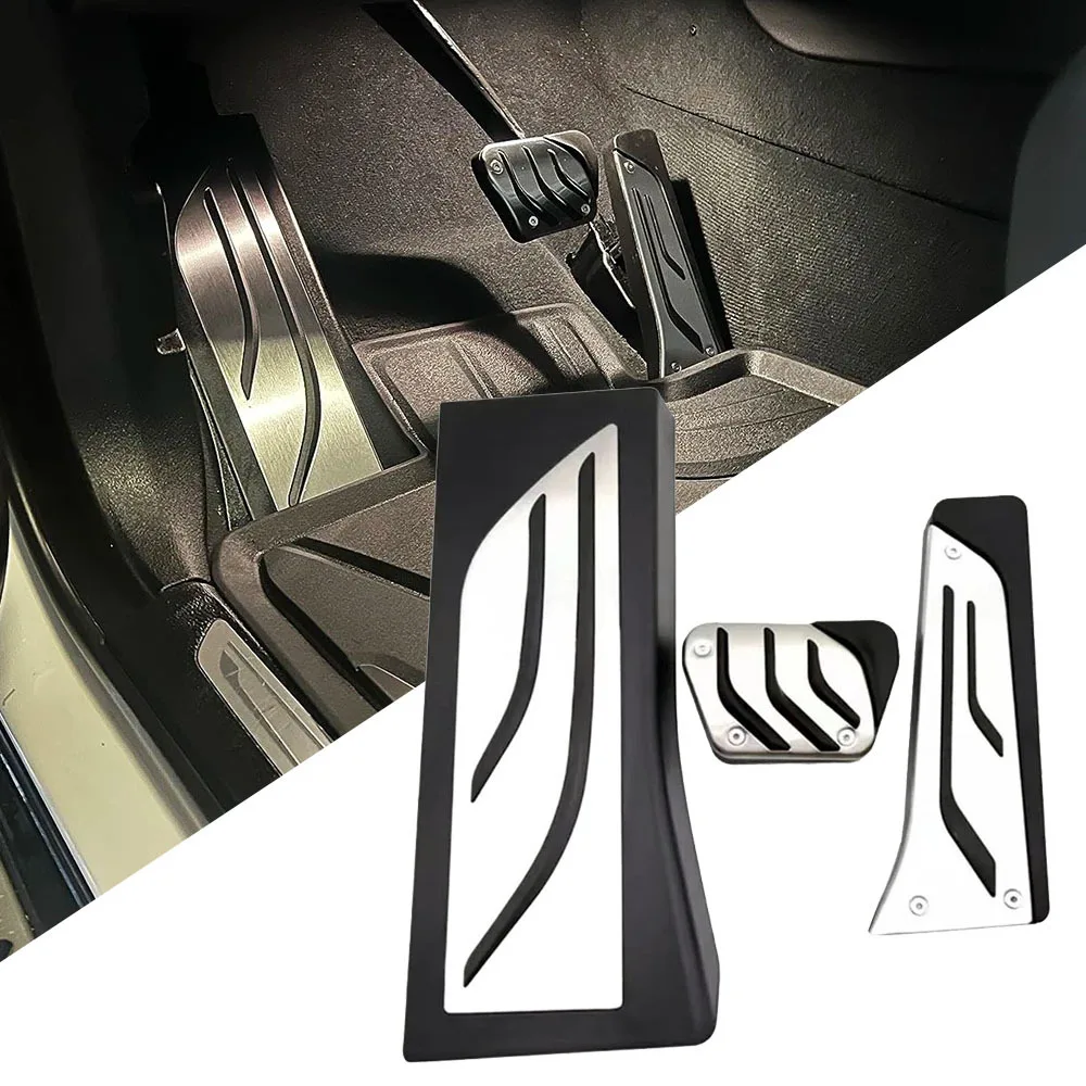 

Комплект из 3 накладок на педали газа и тормоза для BMW X5 G05 F95 iX5 M50d IX I20 2019~2025 (левый руль), резиновые накладки на педали, аксессуары