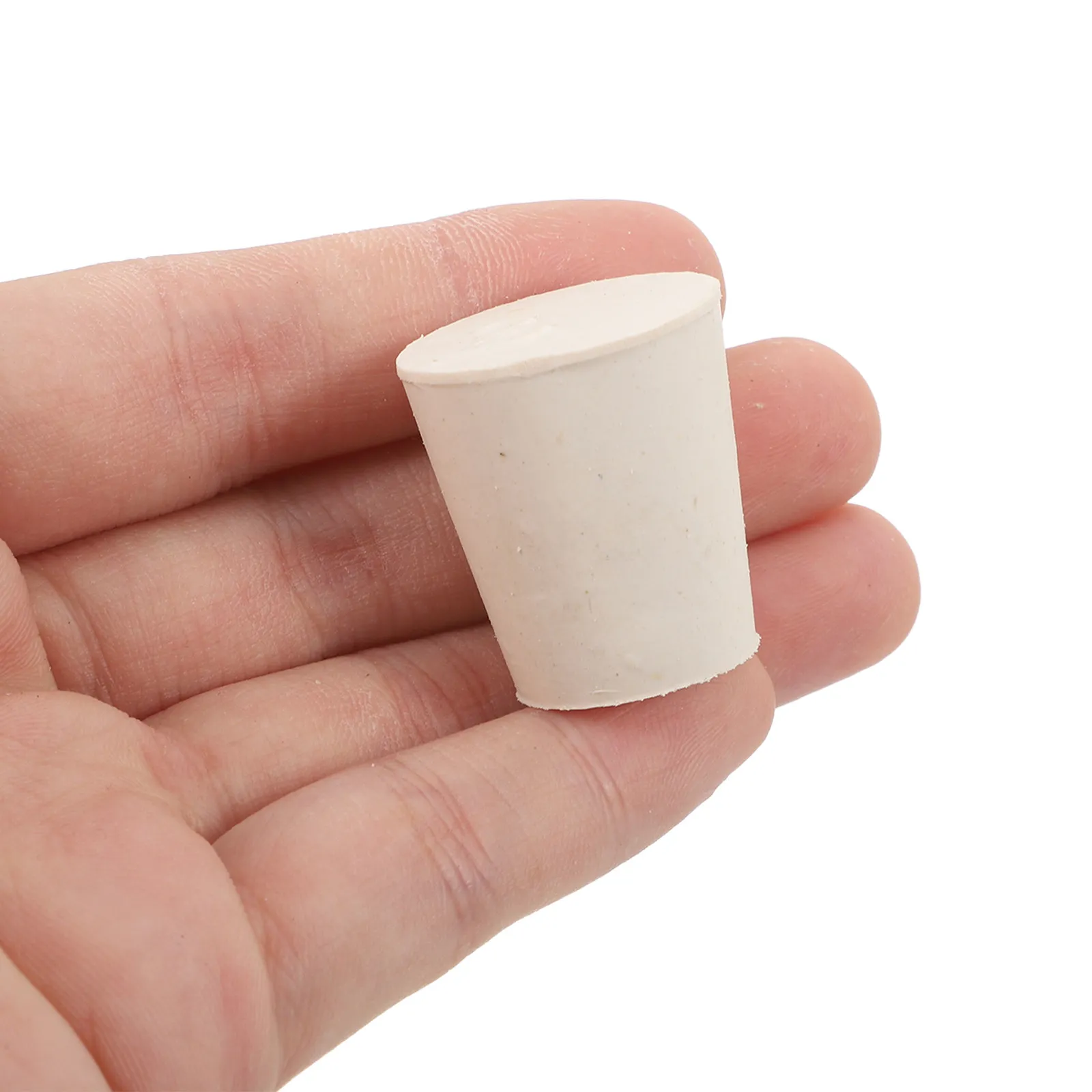 10Pcs Rubber Stopper Tapered Hole Plugs Soft Flexible Seals for Lab Flask Tube Drain Bottle Sealing Replacement Rubber Plugs - view 4