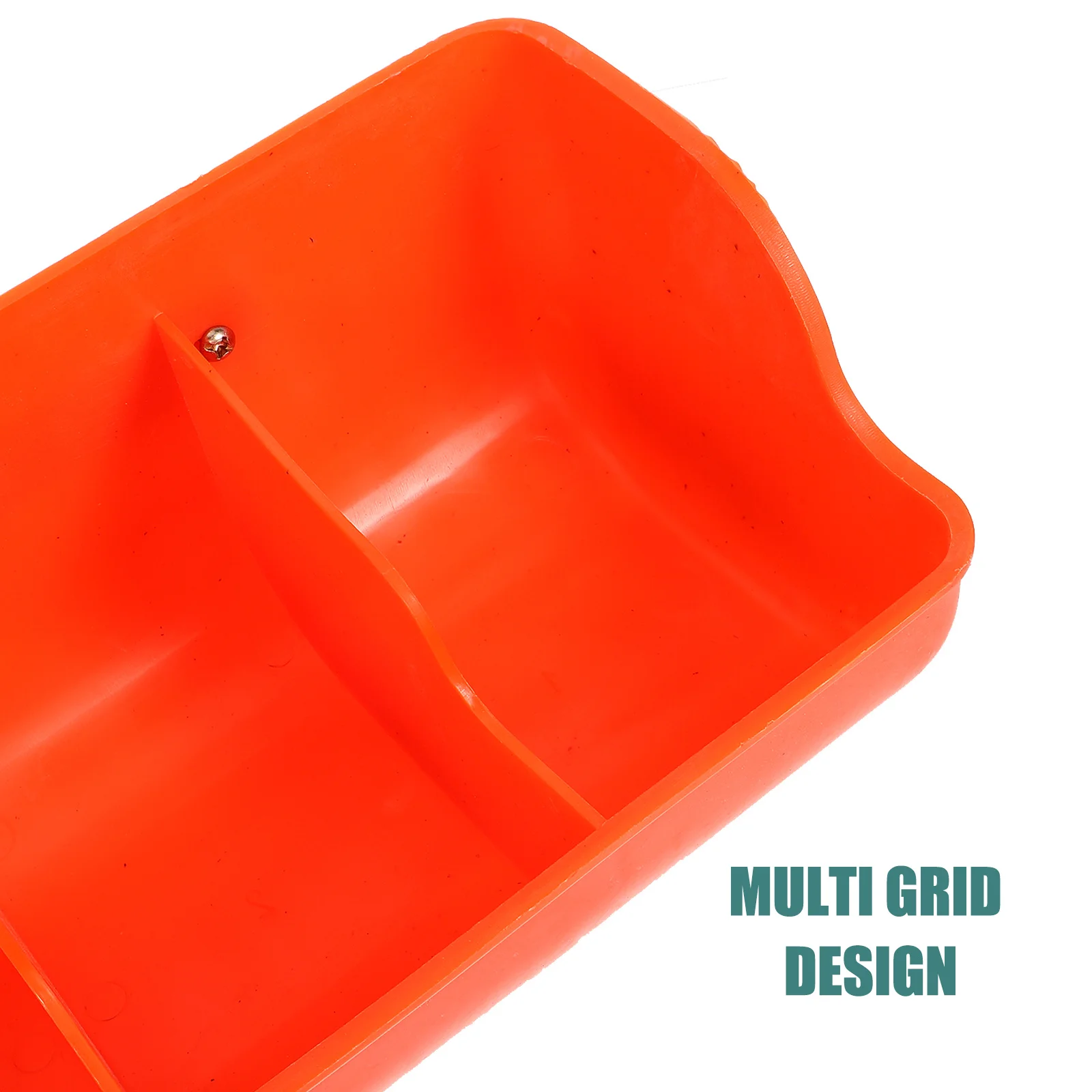 

1Set Mountable Pig Feeding Trough with Rounded Edges Multi-Compartment Goat Chicken Horse Feeder Large Capacity Farm Use