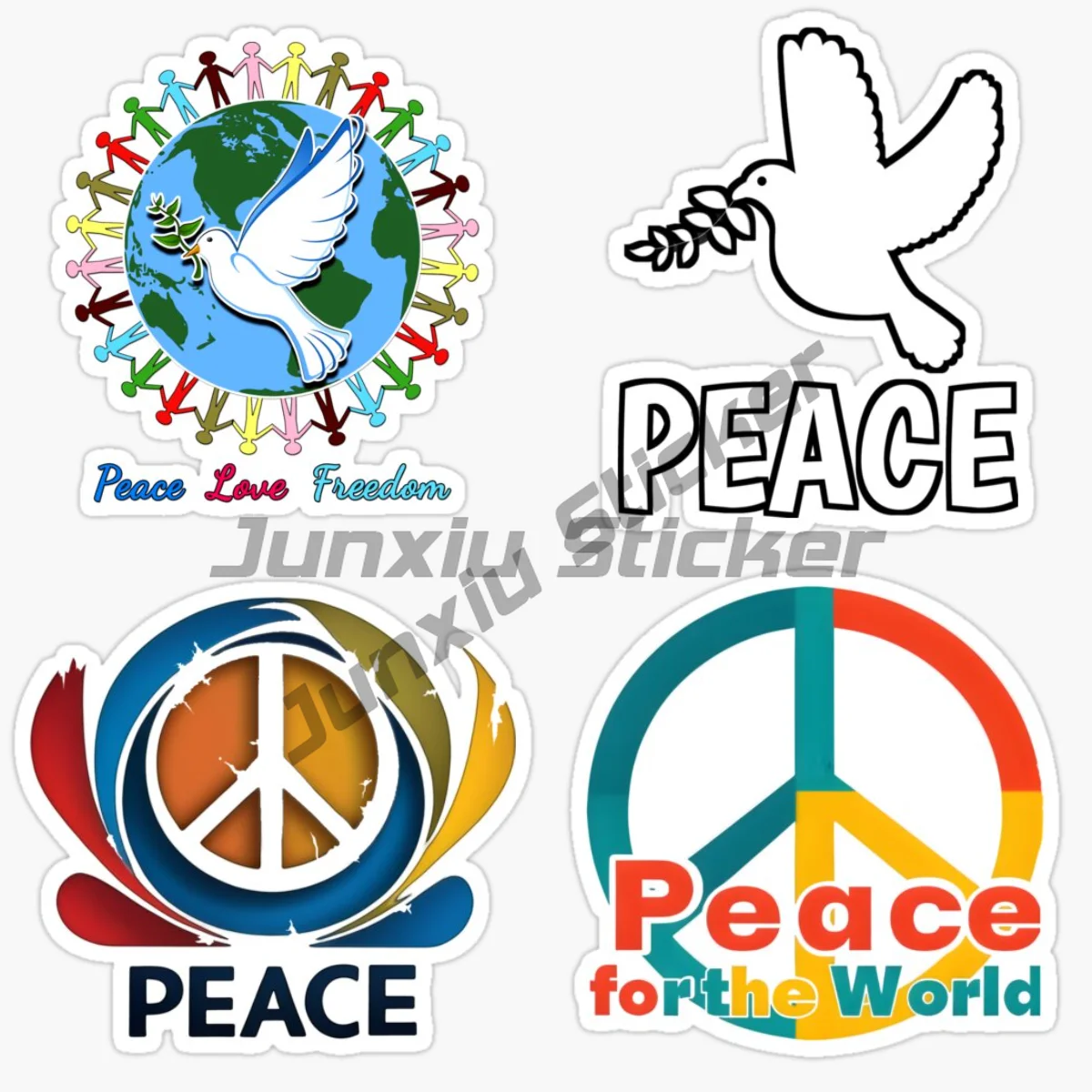 Laptop Accessories World - AN IDEA WORLD PEACE Sticker Motorcycle