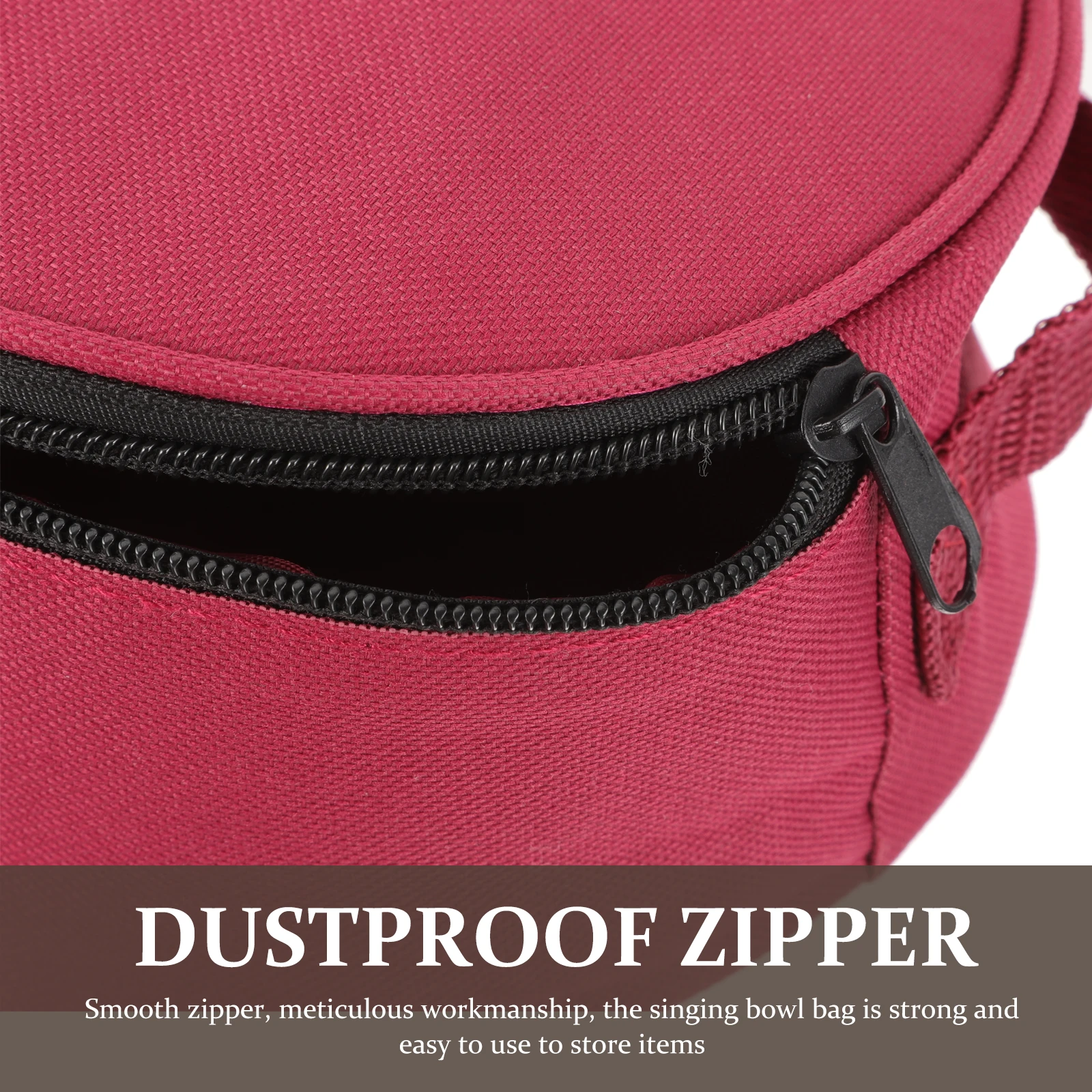

Buddha Sound Bowl Bag for Zipper Fine Workmanship Singing Holder Case Padded Cloth Pouch