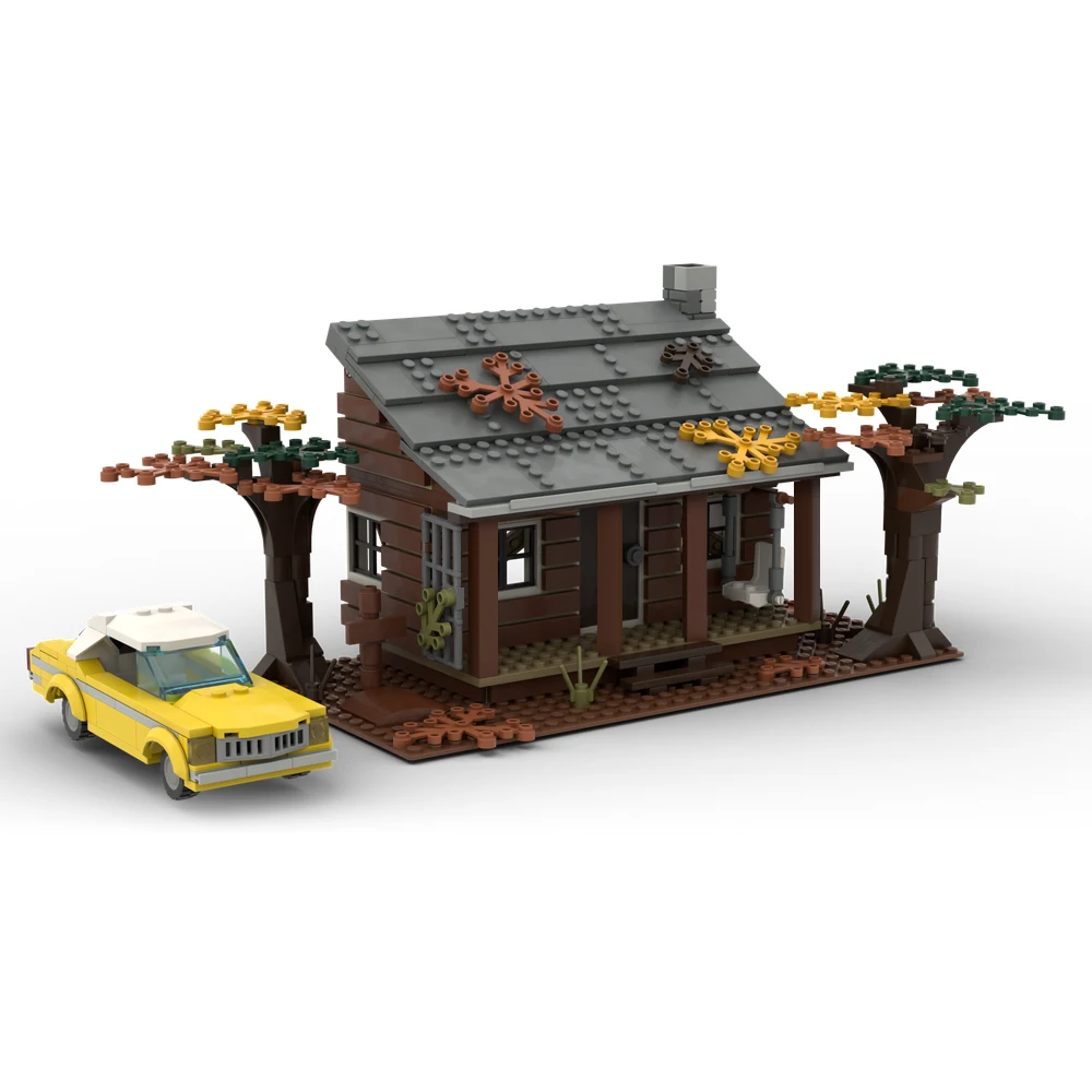 

Evil Dead Knowby Cabin House Building Block Model Kit MOC Classic Architectural Chalet Hut Brick Toy Kid Birthday Halloween Gift