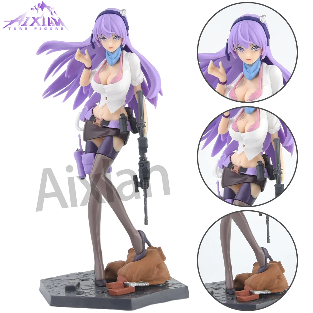 21cm Anime After-school Battlefield Figure All-Rounder ELF PVC Action Figure Sexy Gril Figurine Collectible Model Toys Kid Gift