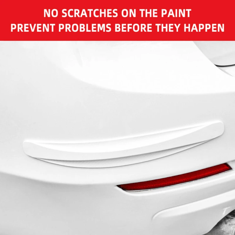 2pcs car bumper body door trunk carbon fiber pattern anti-collision decorative strip thickened and widened anti-scratch sticker