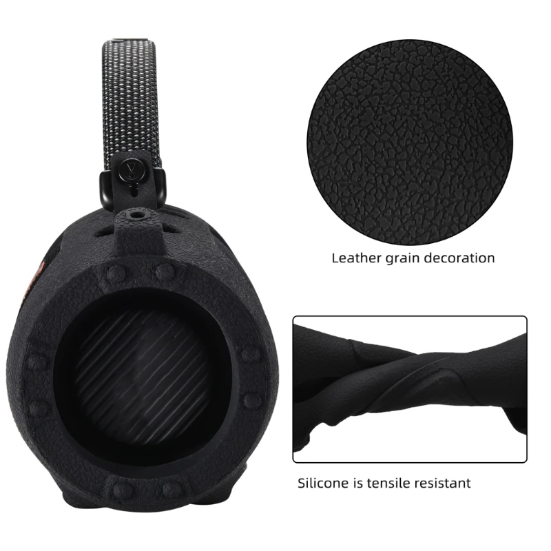 Silicone Case with Shoulder Straps for Charge 6 Portable Speakers Ensures Safetys of Speakers