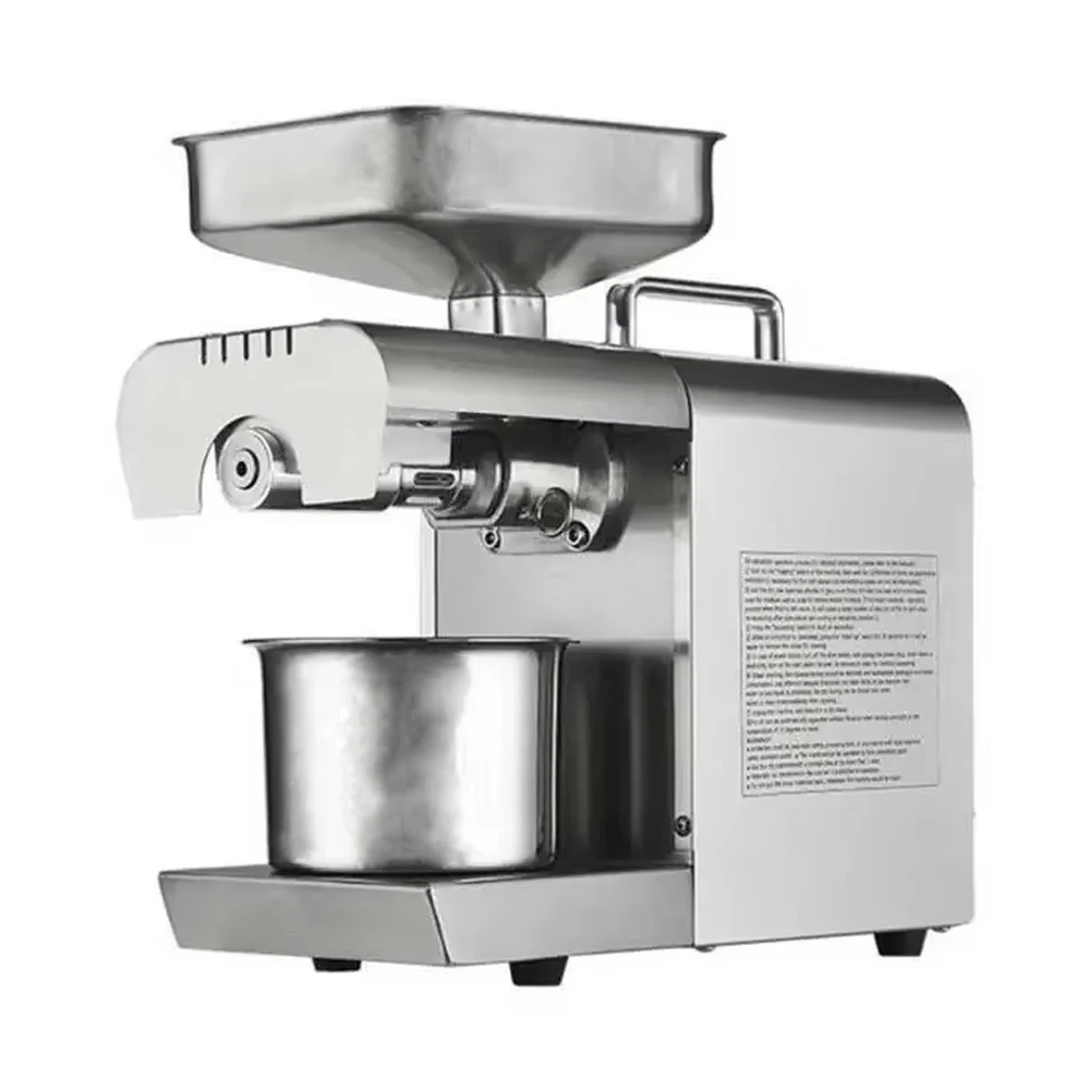 XEOLEO Household Oil Press Machine Automatic Stainless Steel Mini Small Olive Oil Press Sesame/Melon Seeds/Rapeseed With Filter