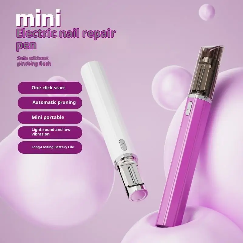 ماكينة تشذيب أظافر كهربائية قابلة لإعادة الشحن عبر USB، آمنة للأطفال والكبار والسفر المنزلي واستخدام العناية الشخصية الأساسية