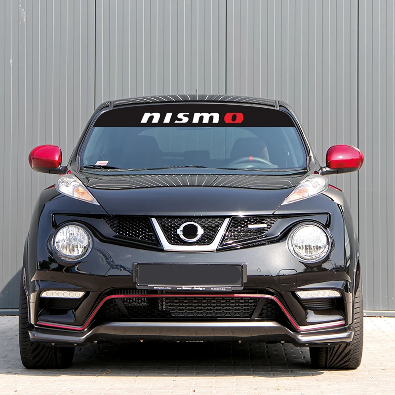 Car Sunshade Sticker of Car Front Windscreen Windshield Stickers For Nissan Nismo Qashqai J11 J10 X-trail T32 Juke Altima Sentra