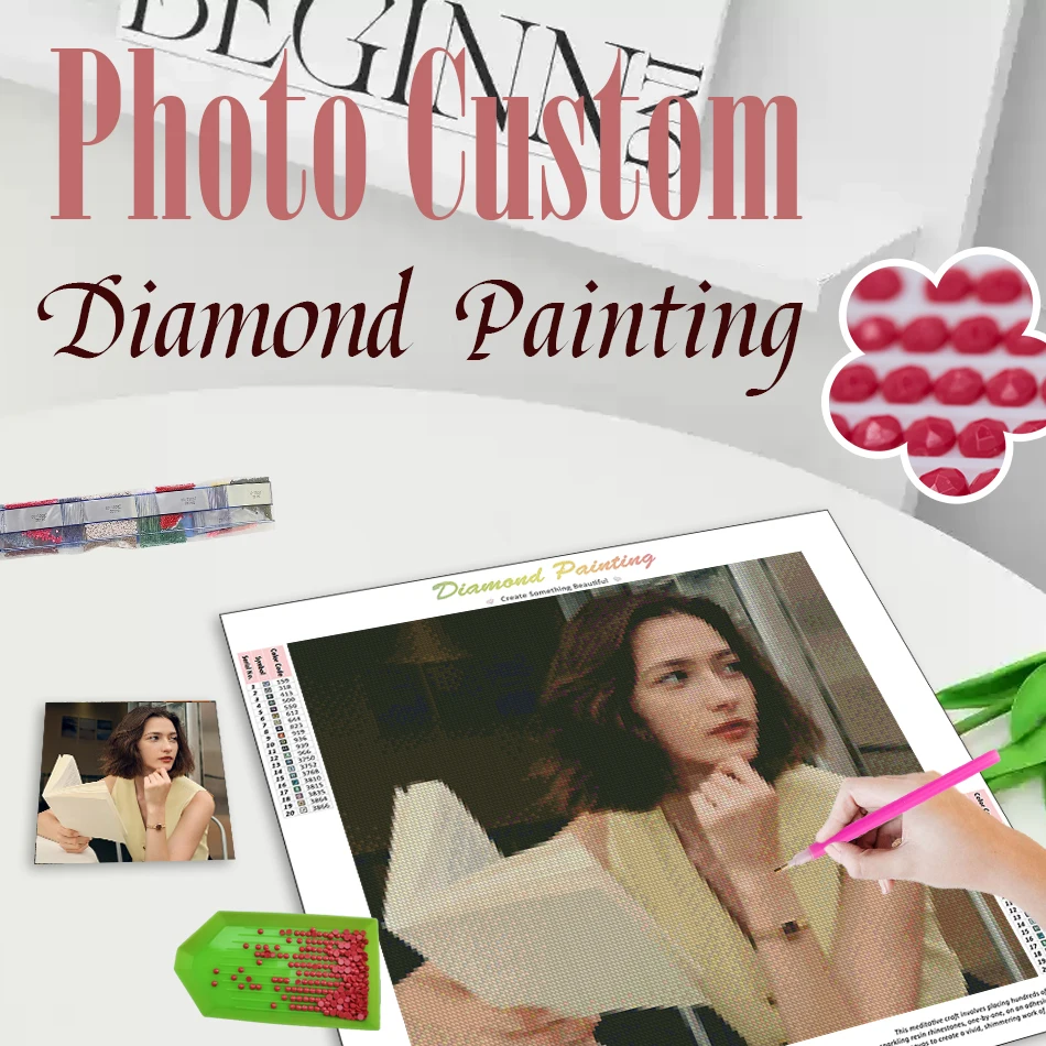 

Diamond Painting Custom Photo Handmade Diamond Art Embroidery Landscape Portrait Paint With Diamonds For Adults Dimond Art