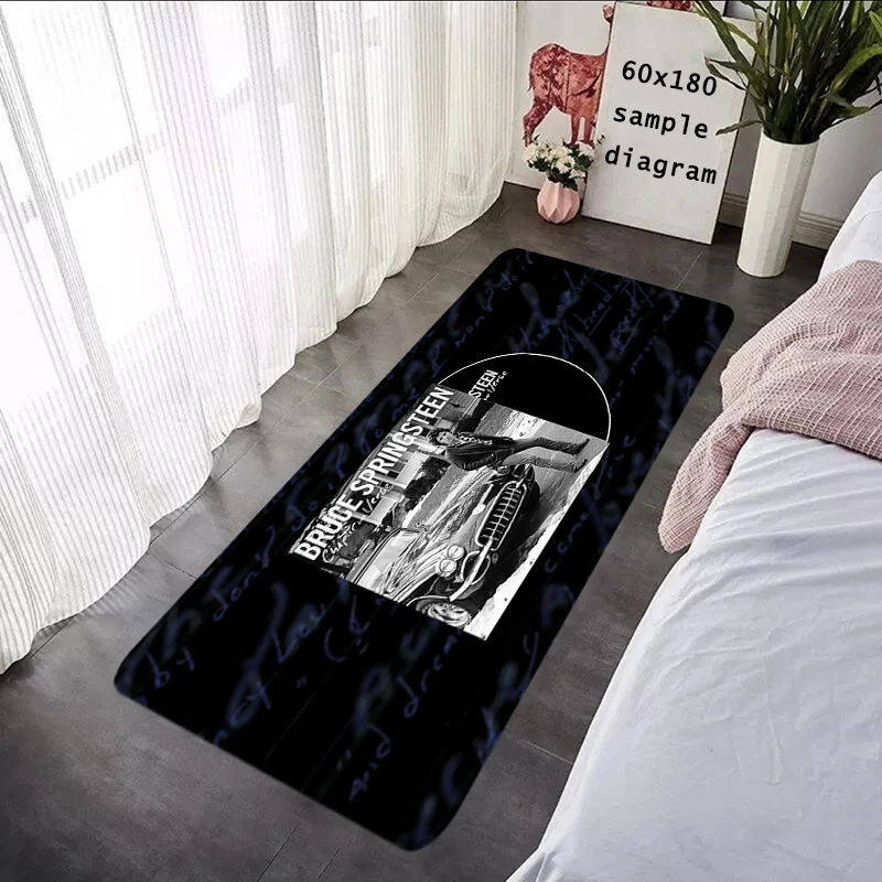 Bedside Rug rocker Floor Mats Living Room Rugs Foot Carpet Entrance Doormat Anti Slip B-Bruce Springsteen Kitchen Mat Home Decor