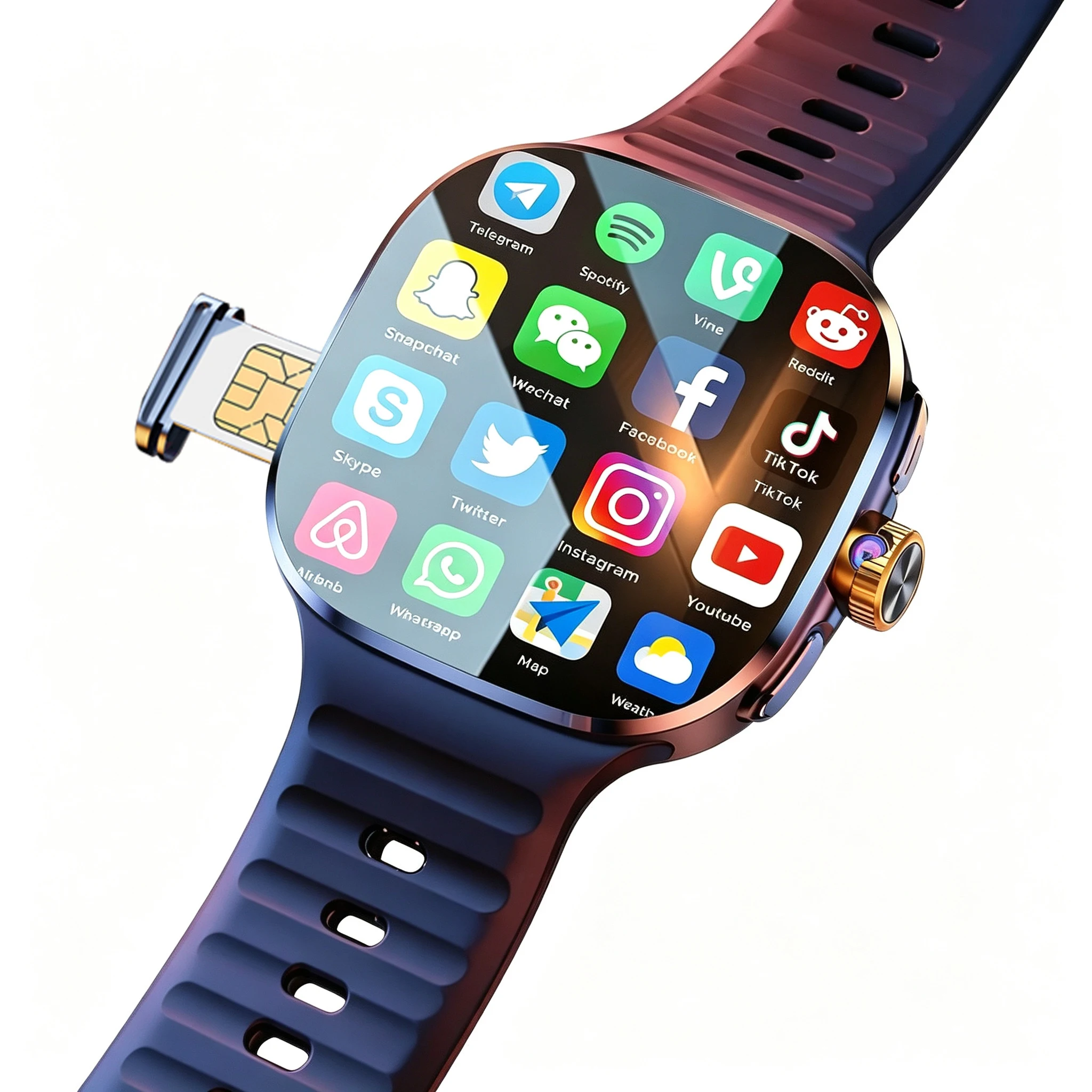 Neue 5G/4G Vollnetz-SIM-Smartwatch mit Kamera HD-Videoanruf 3GB+32GB RAM Google Store WIFI NFC GPS-Karte Smartwatch Android